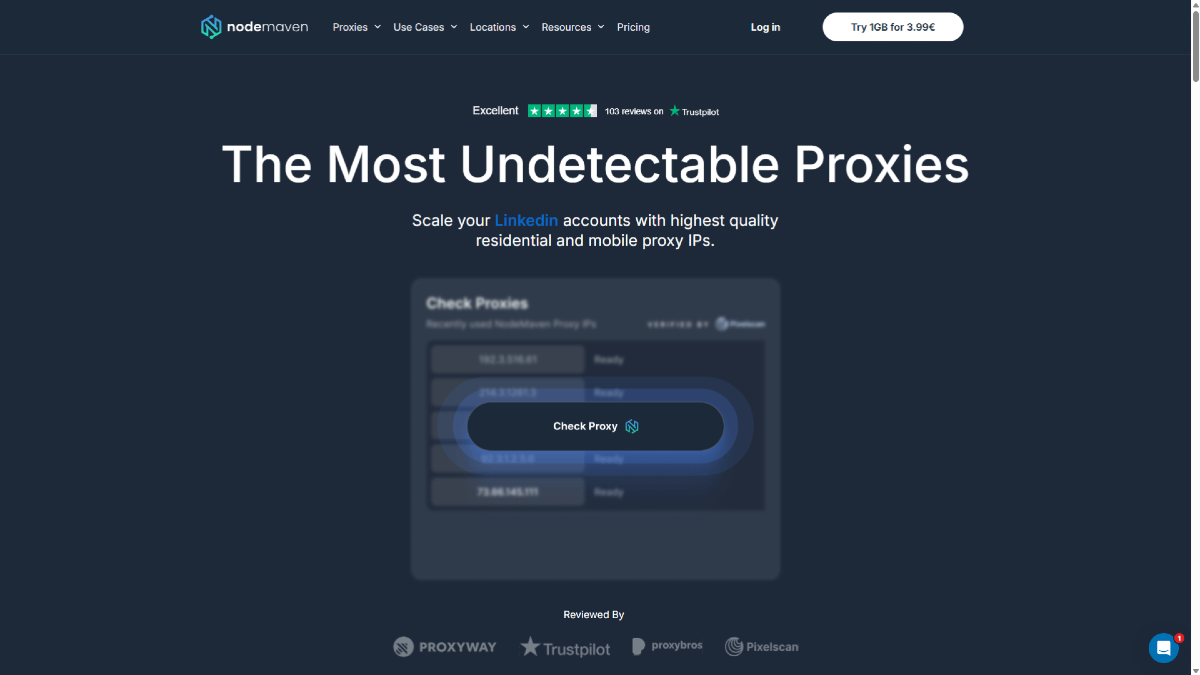 NodeMaven Homepage Overview 