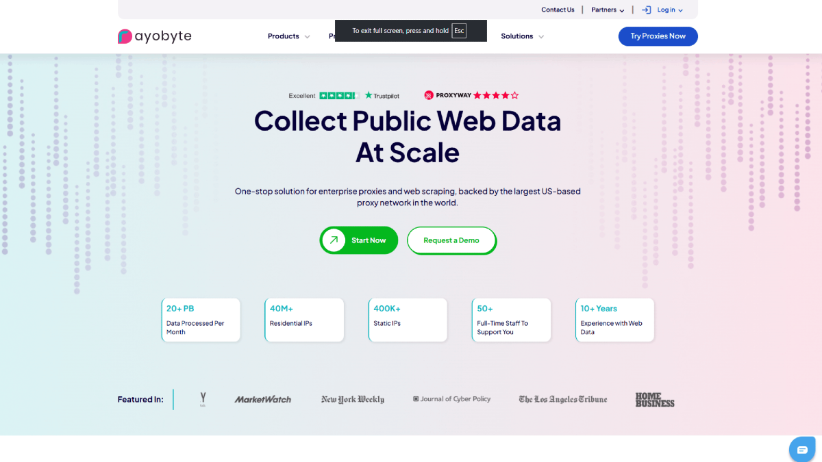 RayoByte Homepage Overview