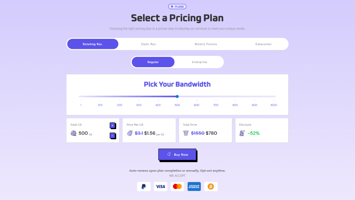 Proxyjet Pricing 